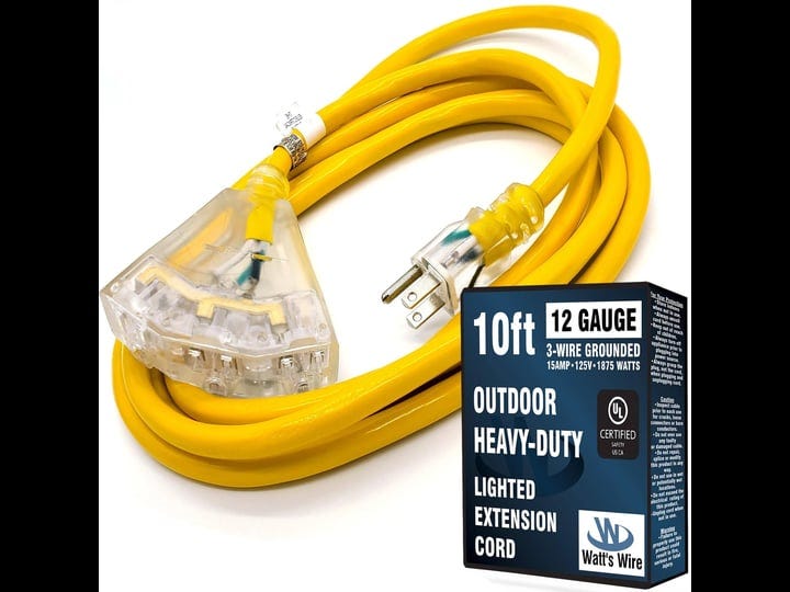 10-ft-12-gauge-heavy-duty-3-outlet-lighted-sjtw-indoor-outdoor-yellow-extension-cord-by-watts-wire-s-1