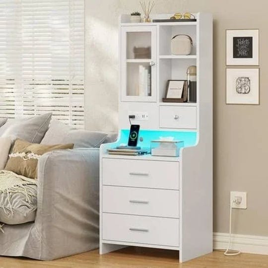 tall-night-stand-with-usb-port-charging-and-led-lightswhite-nightstand-with-bookshelf-and-drawersend-1