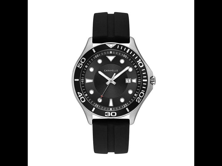 caravelle-43b154-mens-quartz-black-dial-black-silicone-strap-watch-1