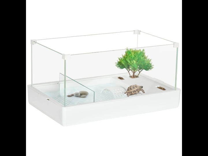 pawhut-glass-turtle-tank-aquarium-reptile-tortoise-habitat-full-view-visually-1