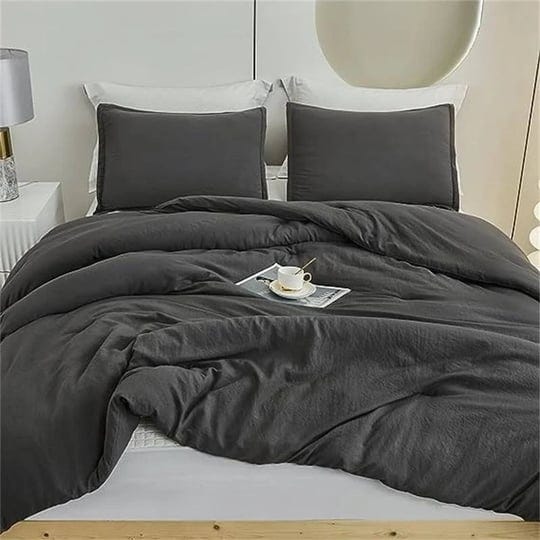 solid-bedding-set-dark-grey-3-piece-california-king-1
