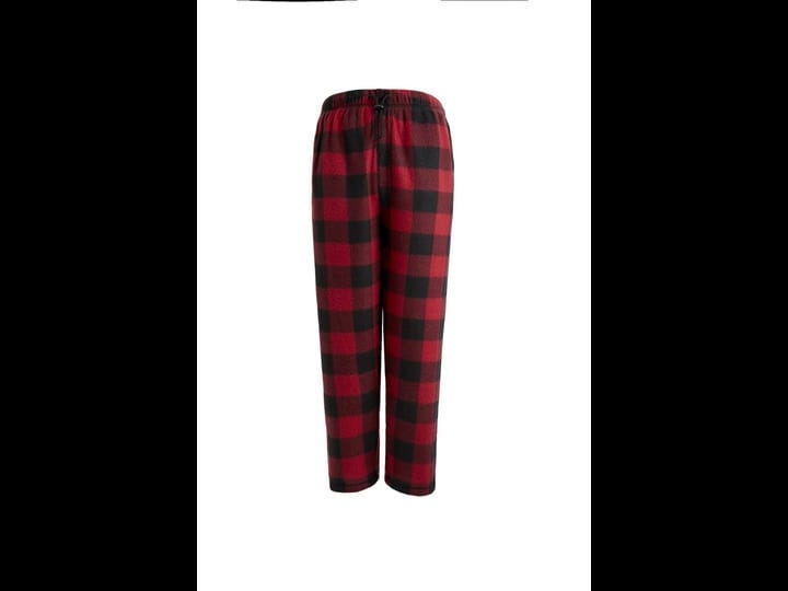 ddi-plaid-fleece-elastic-waistband-pajama-pants-for-mens-red-black-buffalo-small-2x-case-of-24-23613-1