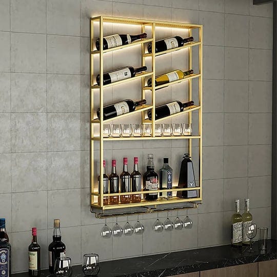 industrial-wall-mounted-wine-rack-with-bottle-rack-gold-1
