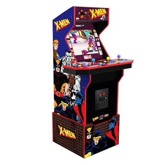 arcade1up-x-men-4-player-arcade-cabinet-with-riser-and-stool-1