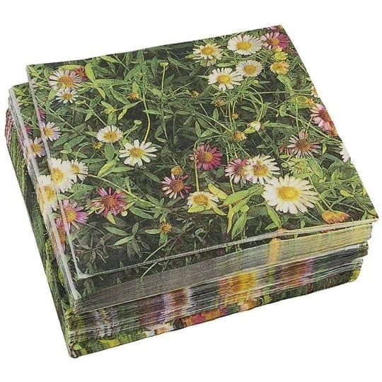 100-pack-decorative-napkins-daisy-garden-floral-print-disposable-paper-party-n-1