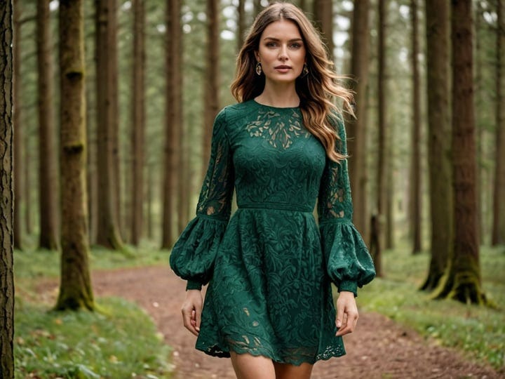 Forest-Green-Long-Sleeve-Dress-5