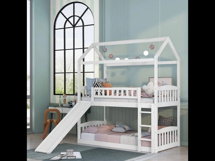 house-bunk-beds-with-slide-twin-over-twin-floor-bunk-bed-frame-wood-playhouse-bunkbed-with-storage-f-1