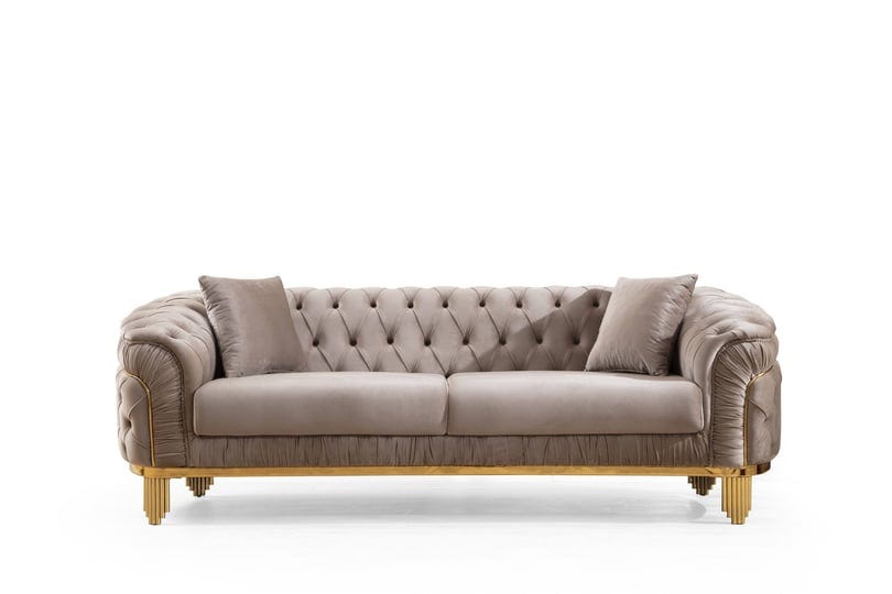 vanessa-tufted-upholstery-sofa-finished-with-velvet-fabric-in-taupe-1