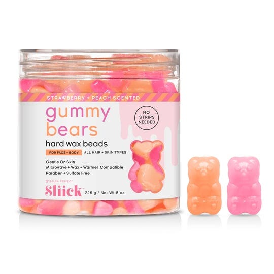 sliick-by-salon-perfect-gummy-bear-hard-wax-beads-at-home-waxing-for-face-and-body-8-oz-1