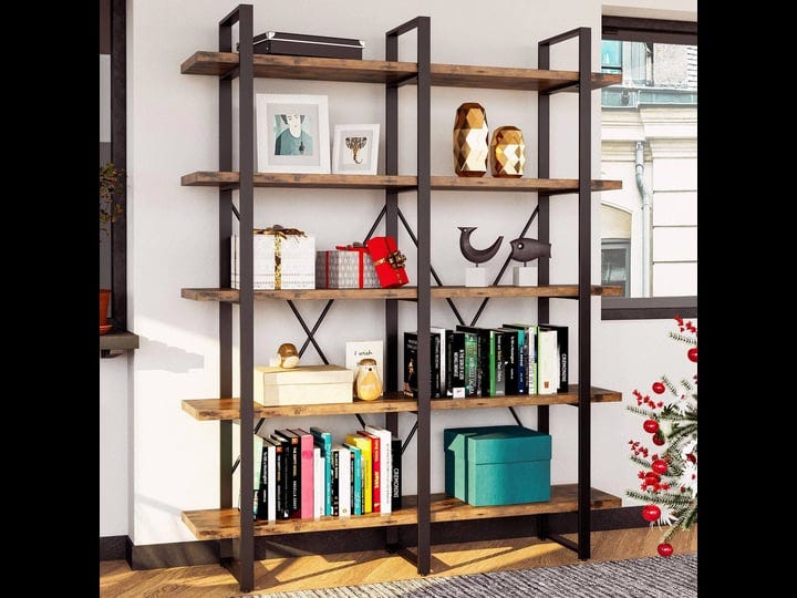 ironck-industrial-bookshelf-and-bookcase-double-wide-5-tier-large-open-shelves-wood-and-metal-booksh-1