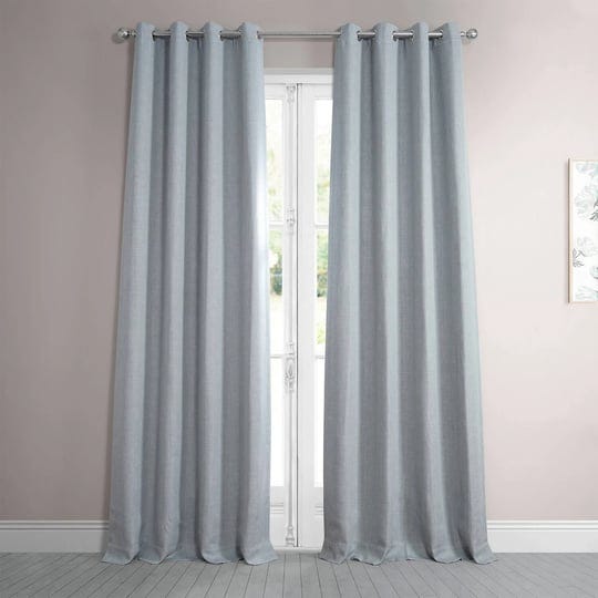 hpd-half-price-drapes-boch-ln1859-108-gr-faux-linen-grommet-room-darkening-curtain-1-panel-50-x-108--1