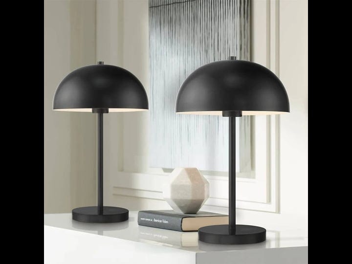 set-of-2-modern-luxury-accent-table-lamps-19-1-2-black-metal-dome-12-x-19-6
