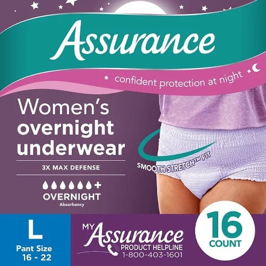 assurance-womens-incontinence-postpartum-underwear-large-overnight-16-count-1