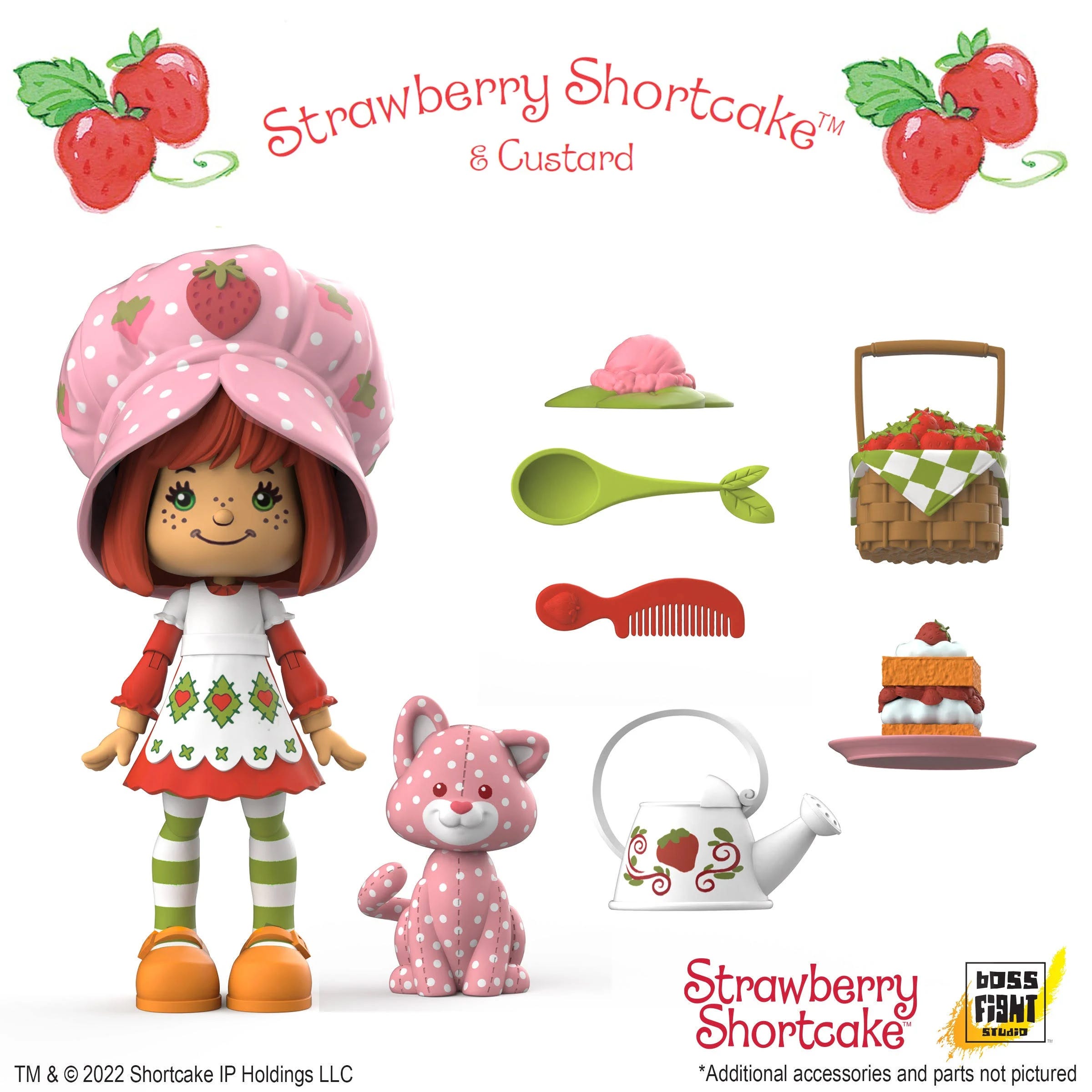 Interchangeable Expression Strawberry Shortcake Doll with Removable Accessories | Image