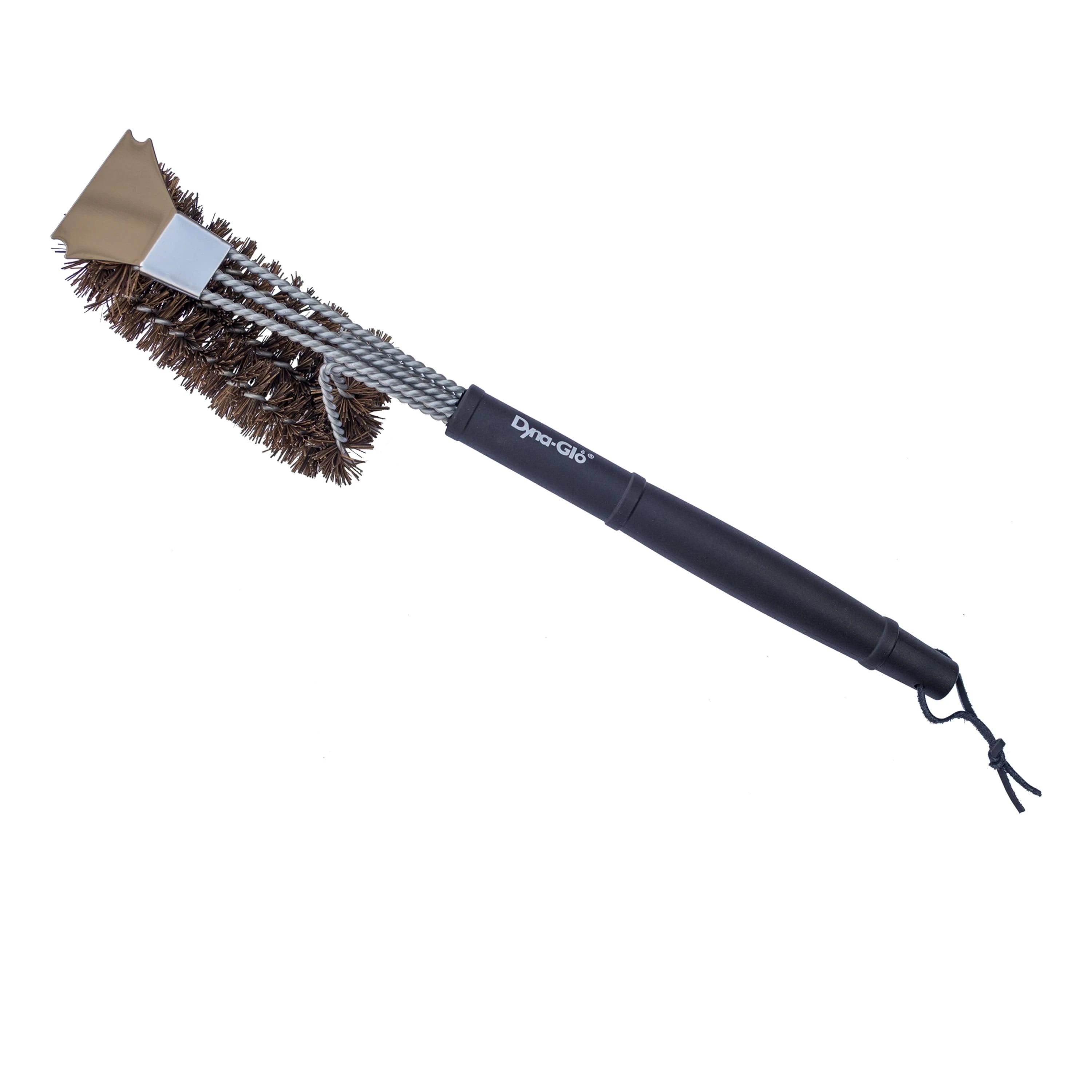 Dyna-Glo 18 in. Grill Brush with Palmyra Bristles: Efficient and Safe Grate Cleaning Brush | Image