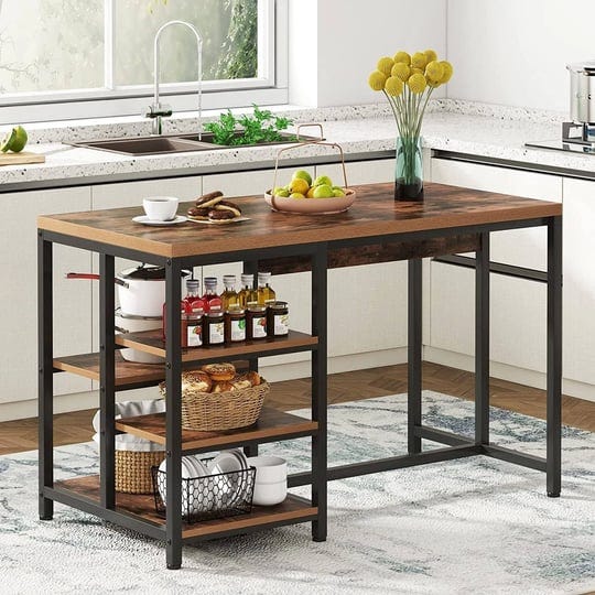 tribesigns-kitchen-island-with-storage-shelves-industrial-small-dining-island-table-with-5-shelves-b-1