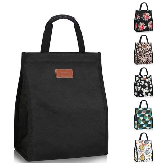 lunch-bags-for-womenwaterproof-reusable-lunch-tote-with-internal-pocketblack-lunch-bag-for-workschoo-1