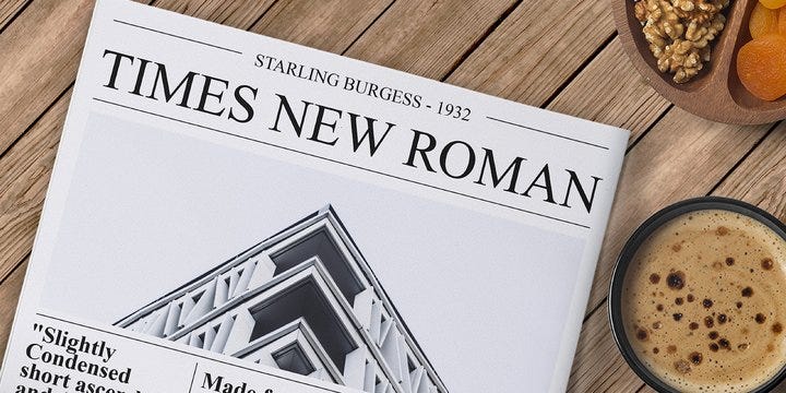 Times New Roman Typeface