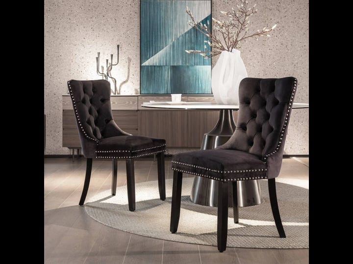 set-of-2-tufted-solid-wood-velvet-upholstered-dining-chair-black-1