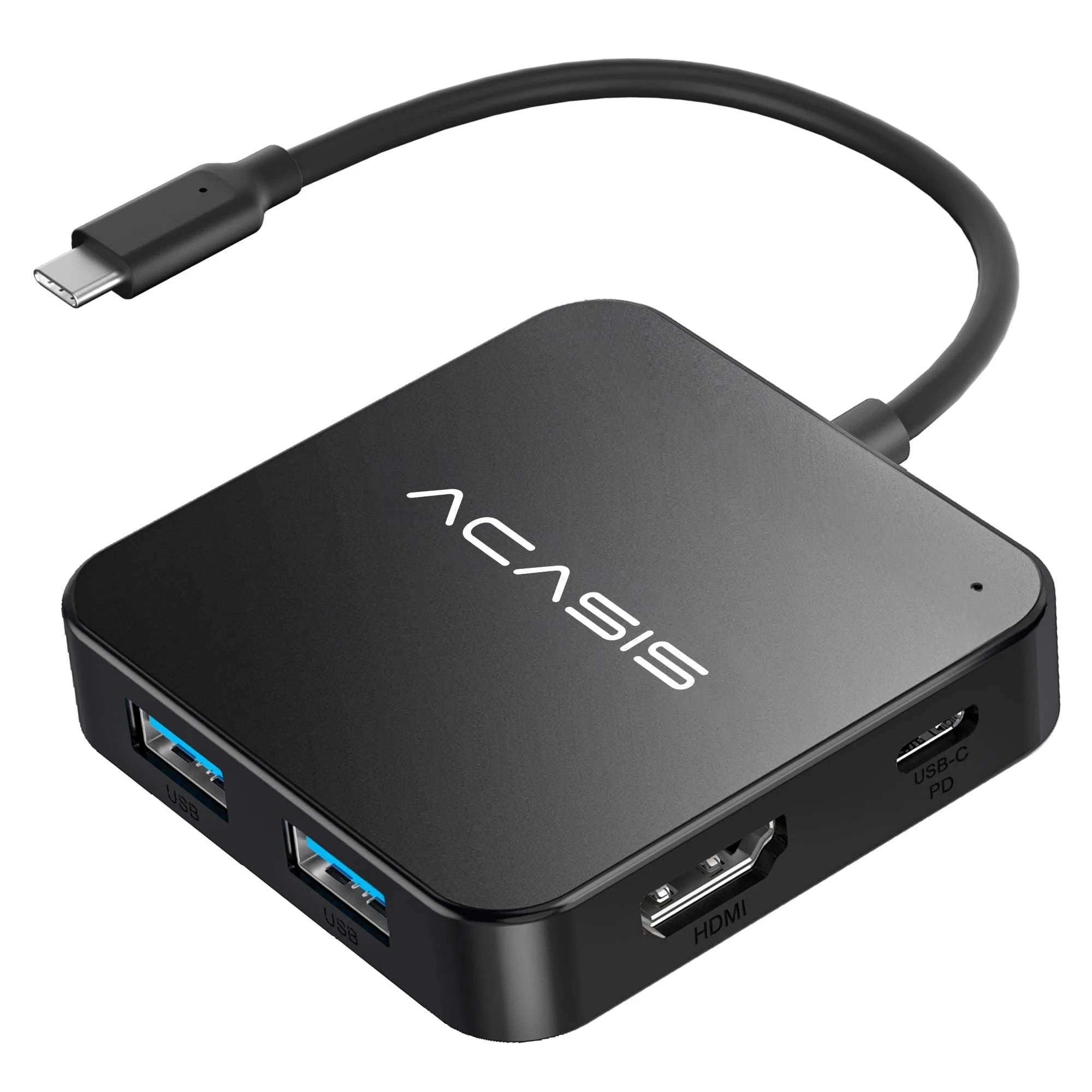 ACASIS USB-C Hub: 4K HDMI, 100W Power Delivery, 3 USB 3.0 Ports, 1 Type-C 3.0 Port, MacBook Splitter Adapter | Image