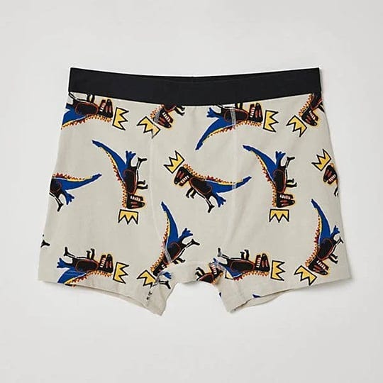 basquiat-tossed-dino-boxer-brief-in-white-mens-s-at-urban-outfitters-1