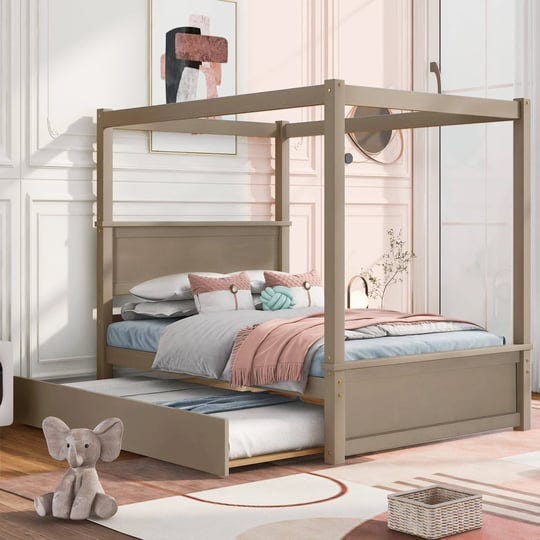full-canopy-bed-with-trundle-4-post-wood-adamsbargainshop-1
