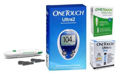 OneTouch Ultra 2 Meter Kit with Delica Lancets and Ultra Test Strips | Image