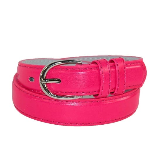 ctm-toddlers-basic-1-inch-leather-belt-hot-pink-small-1