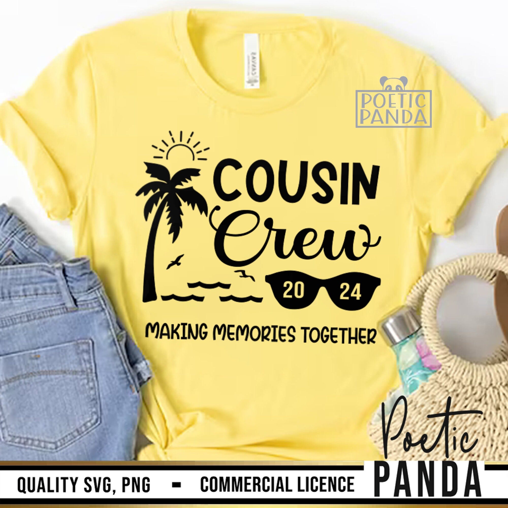 2024 Cousin Crew SVG PNG, Cousin Vacation Svg, Cousin Shirt Svg, Cousin Crew Beach 2024 Svg, Family Trip Svg, Making Memories Svg