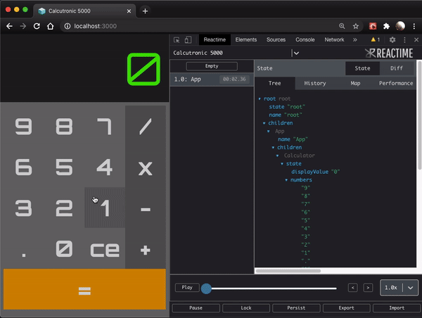 Reactime in action