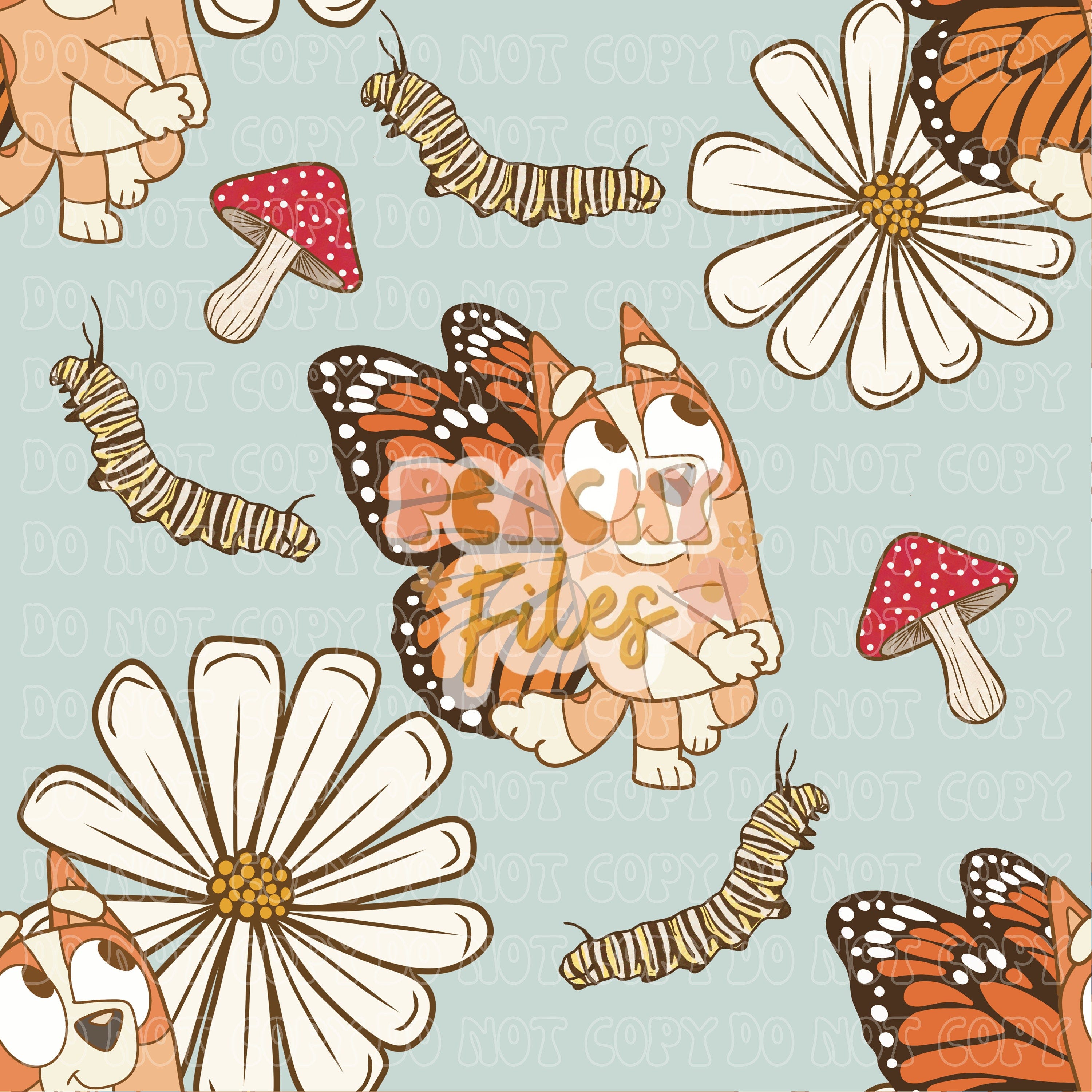 Monarch butterfly Bingo | light blue