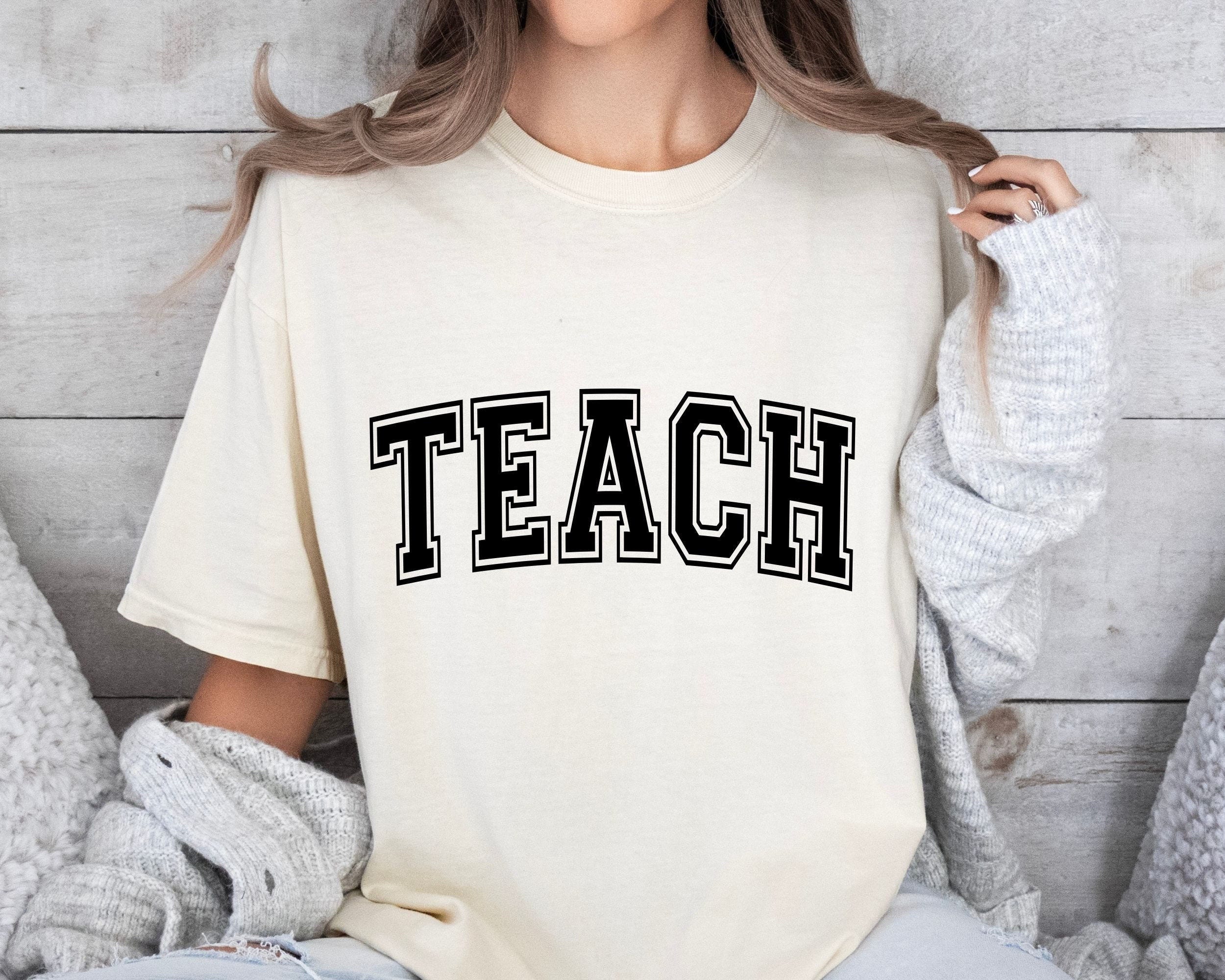 Teach SVG, Teacher Svg, Teacher Shirt Svg, Teach Varsity Svg, Teacher Appreciation Svg, Back to School, Teacher Life, School, Teaching Svg