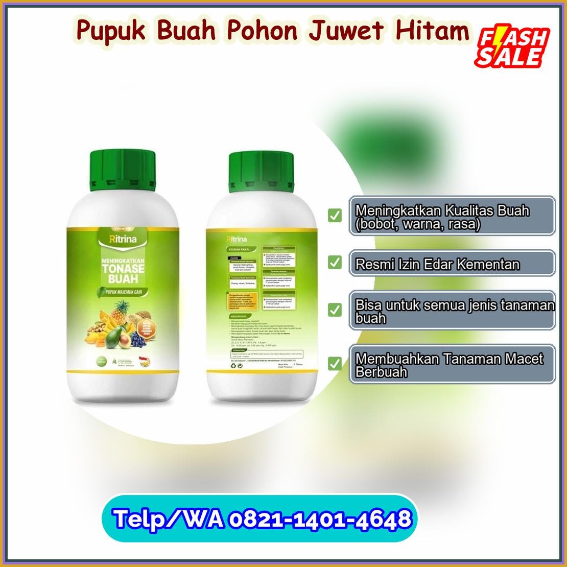 Supplier Pupuk Buah Pohon Juwet Hitam Hasil Melimpah