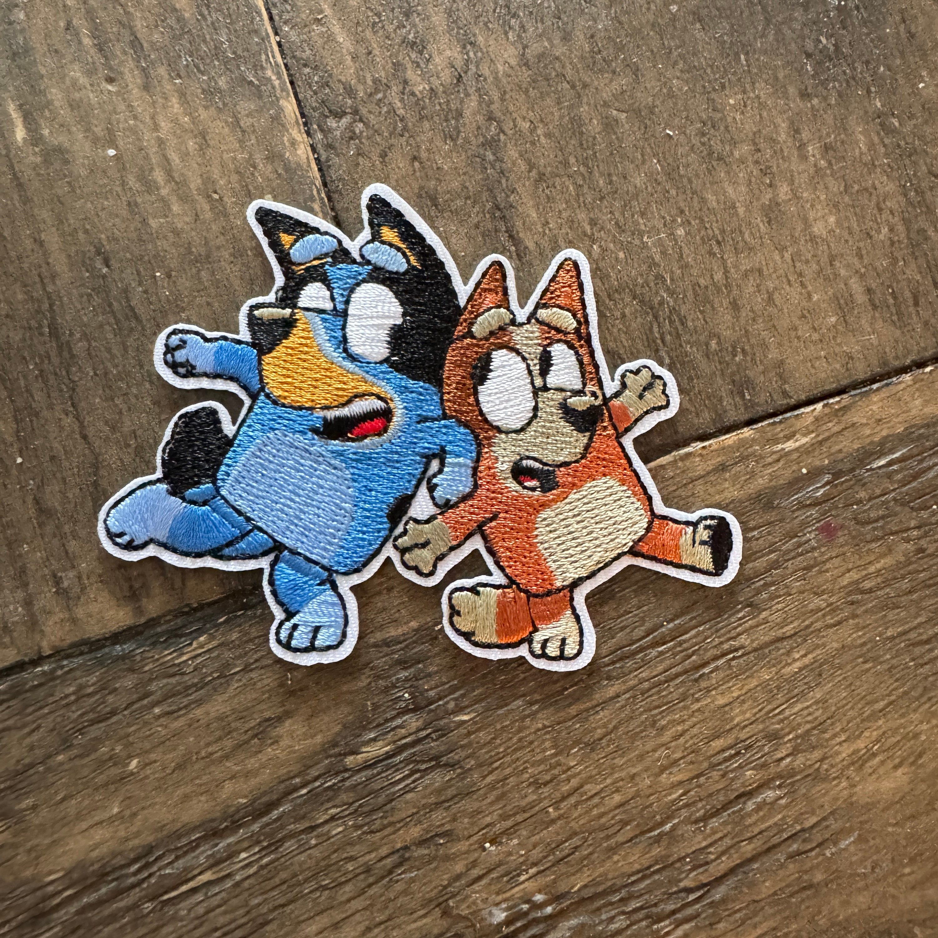 More Stock Coming Soon -Bluey and Bingo Iron on Patch