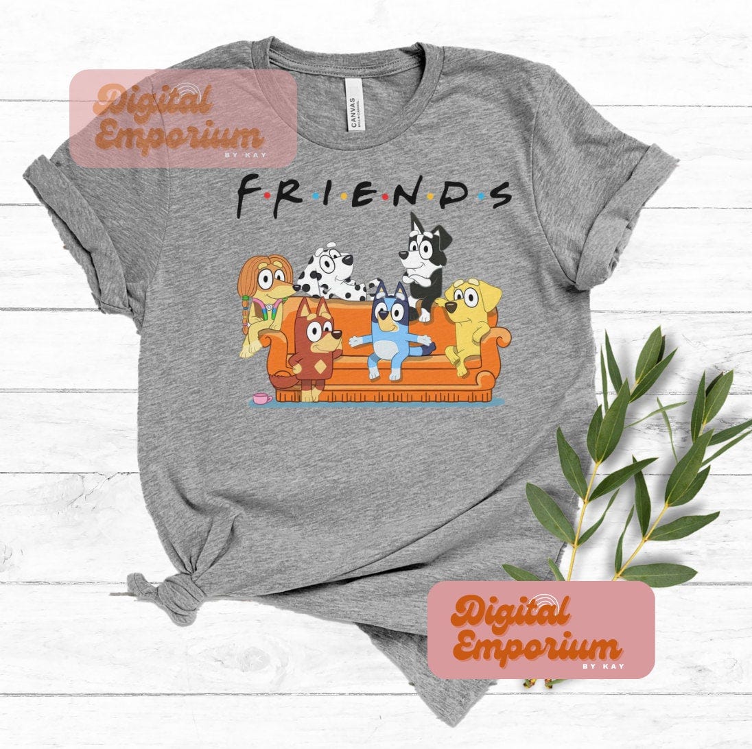 Bluey And Friends PNG Design | Sublimation | Digital Download | Kids Tshirt Design