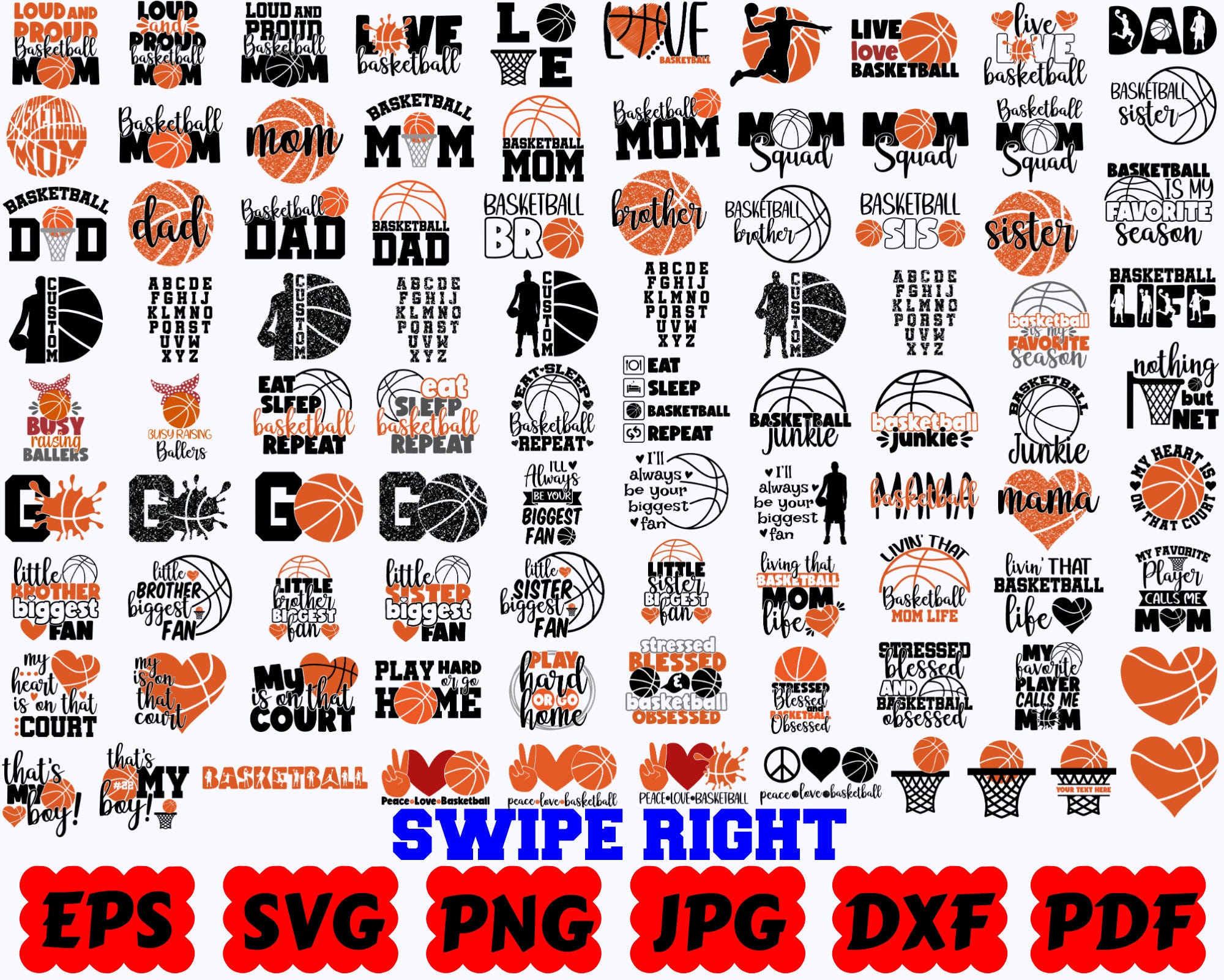 120 Basketball SVG Bundle | Basketball SVG | Basketball Clipart | Basketball Cut Files | Sports Svg | Basketball Quote | Basketball Saying