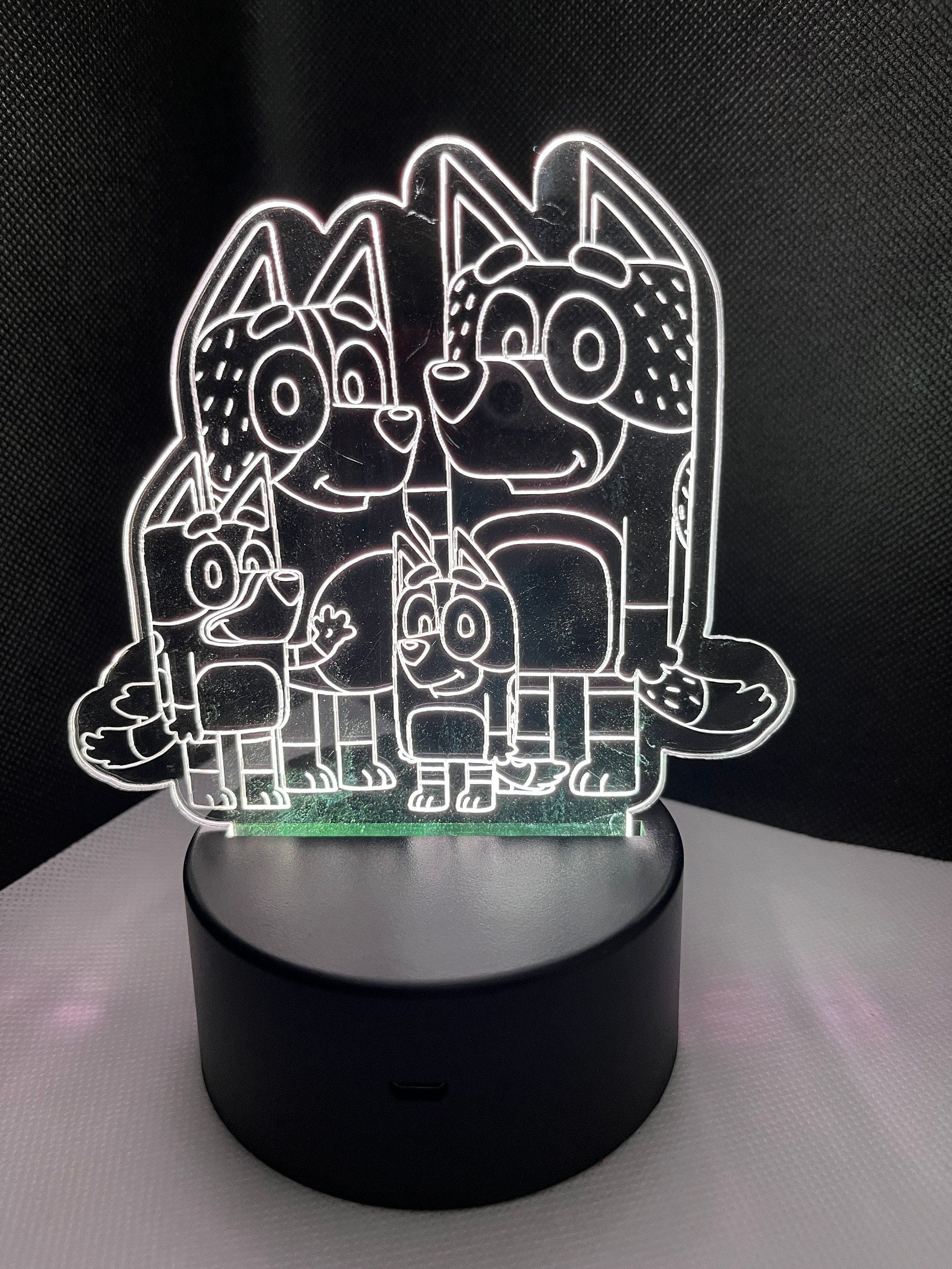 Bluey Bingo Mum and Dad LED Nightlight Gift for Kids