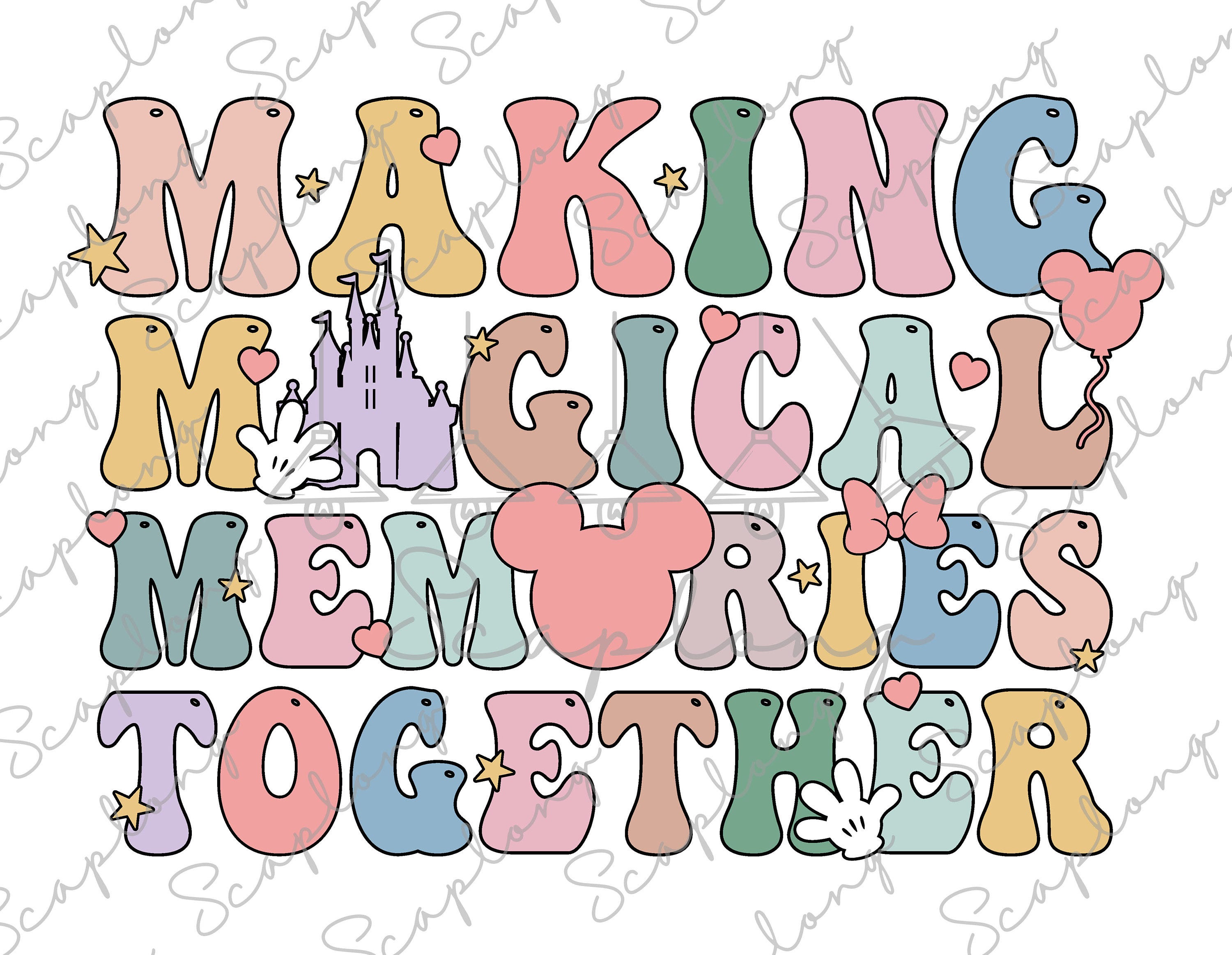 Making Magical Memories Together Svg, Family Vacation, Family Trip 2024 Svg, Vacay Mode Svg, Magical Kingdom Svg, File For Cricut