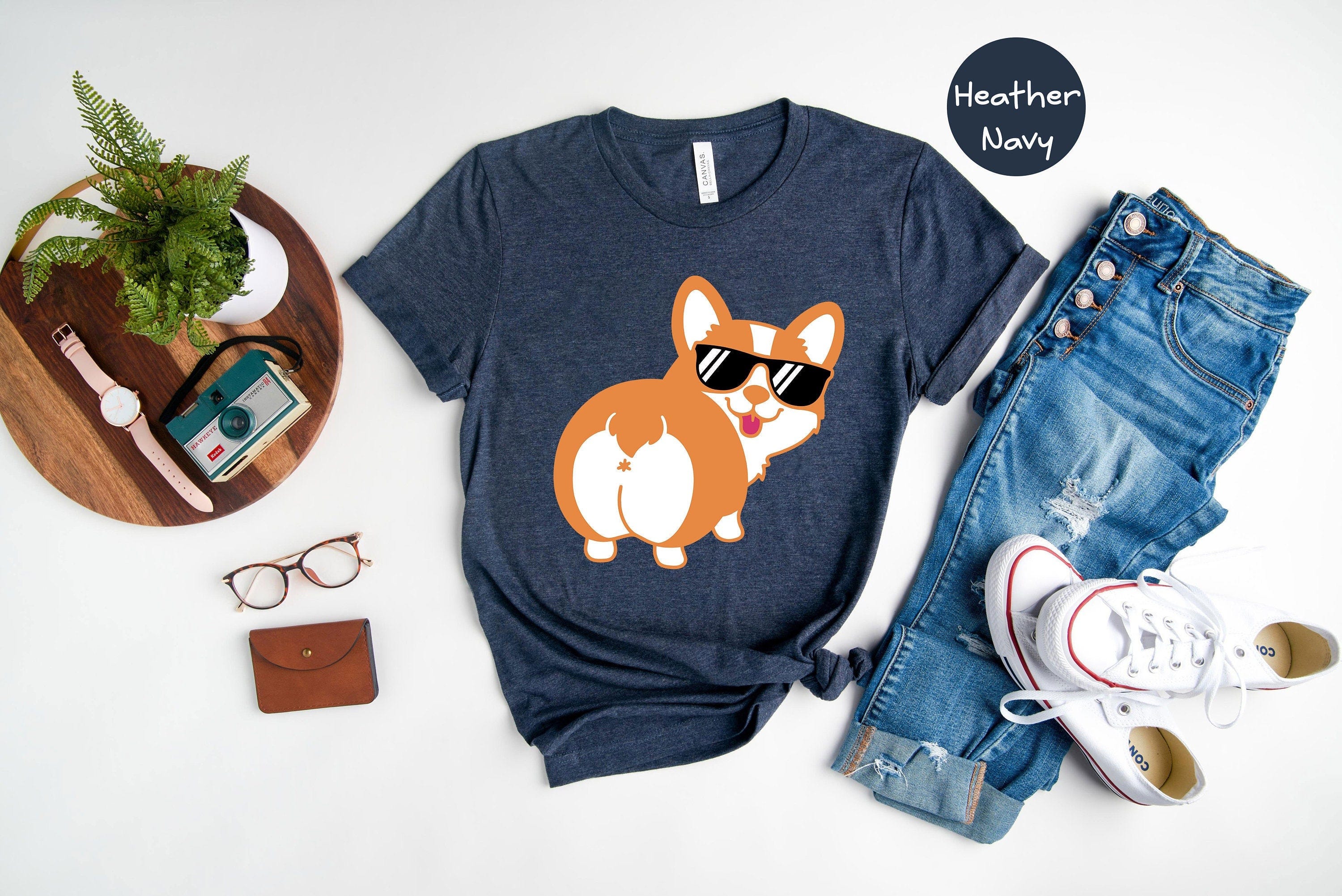 Cute Corgi Butt Shirt, Corgi T-Shirt, Pet Dog Tees, Dog Lover Gift, Cute Corgi Shirt, Cool Corgi Shirt