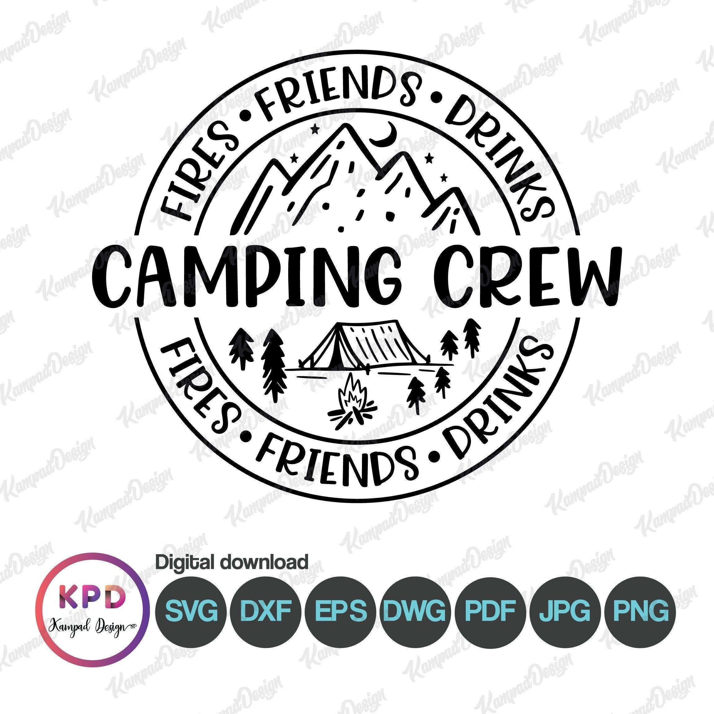 Camping Crew SVG | Camp Life Svg | Camping SVG | Family Camping Svg | Summer Camping Svg | Sublimation Design | clipart | Digital File