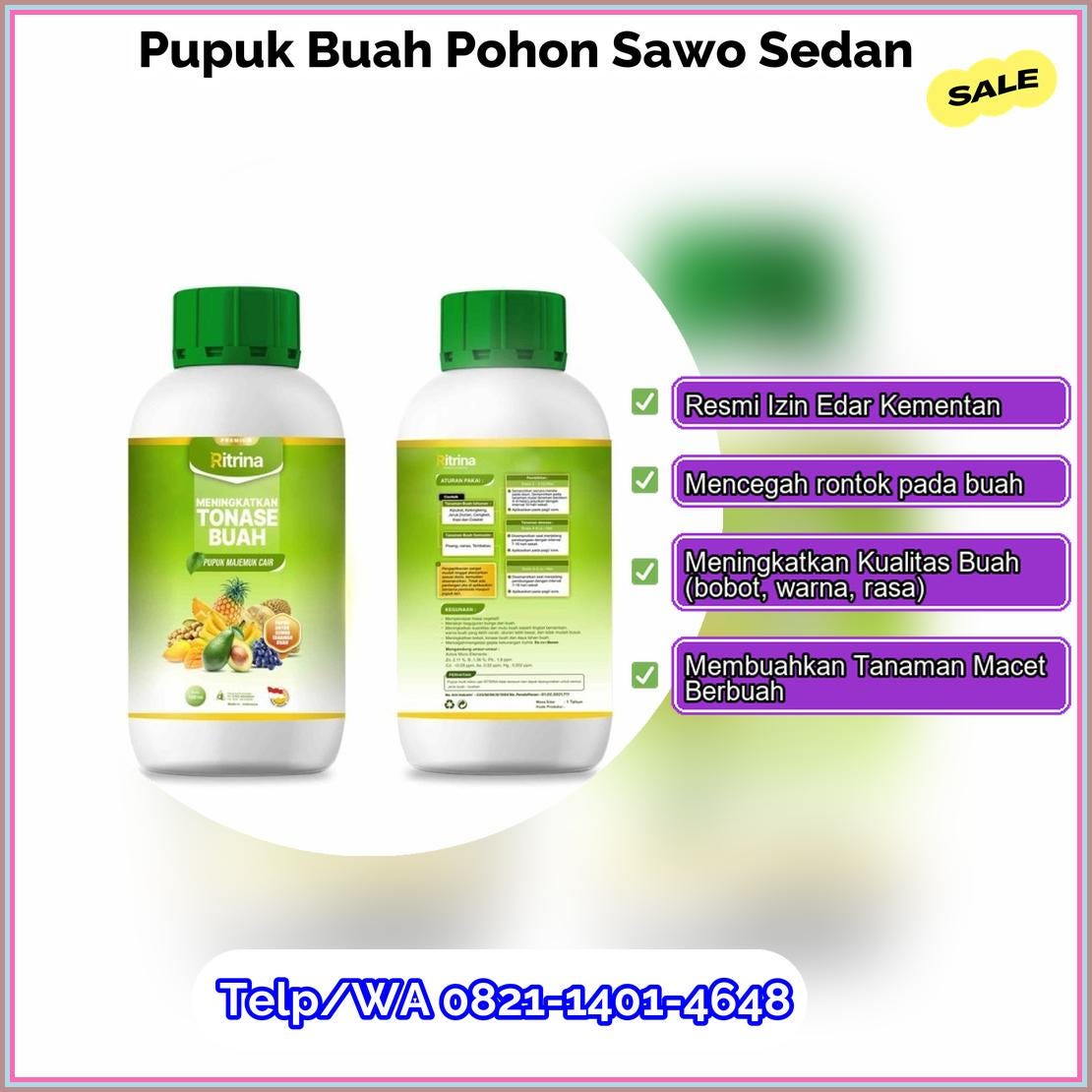 Pabrik Pupuk Buah Pohon Sawo Sedan Terdaftar Izin Edar Resmi Dinas Pertanian