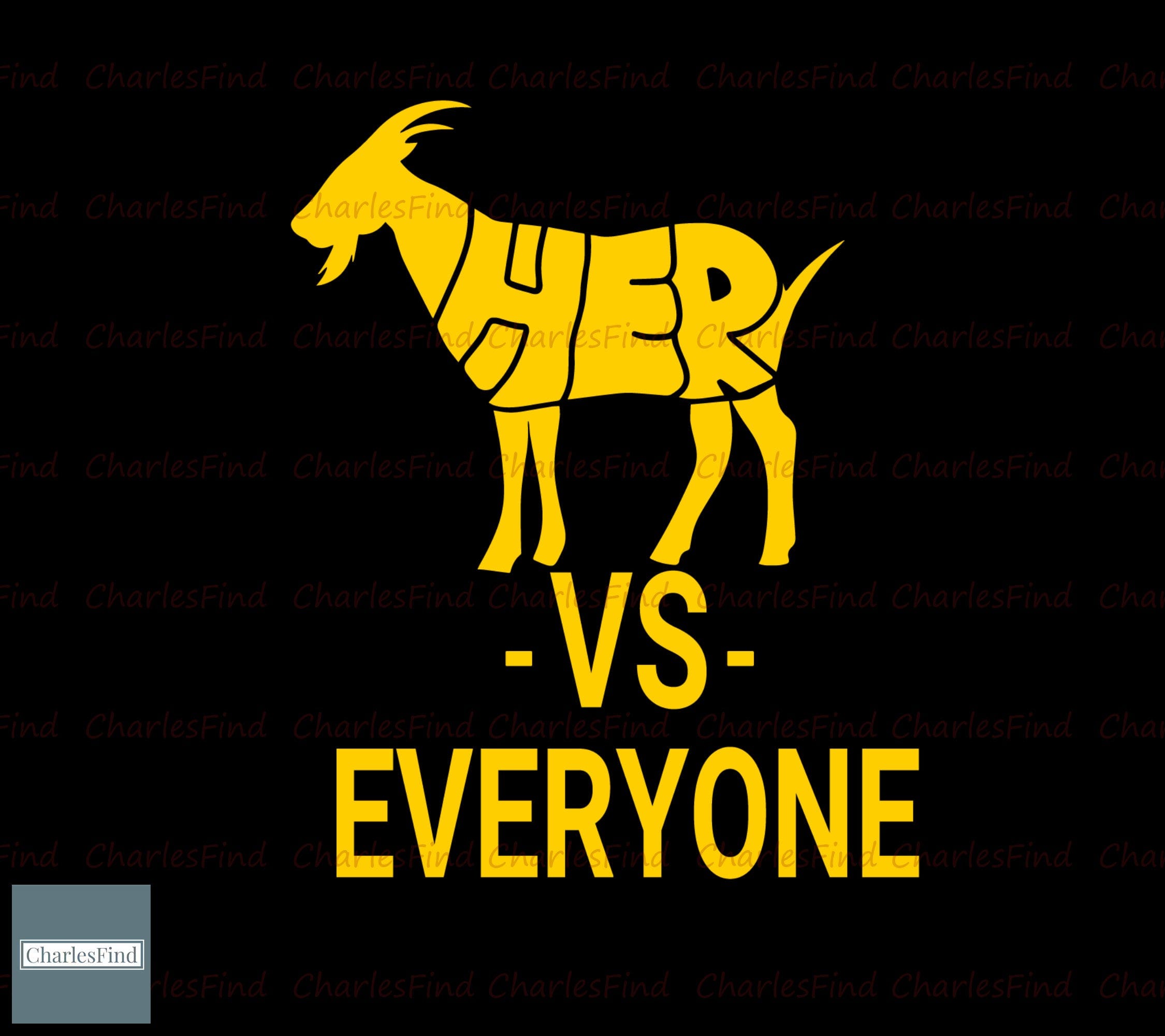 GOAT Her Caitlin Clark VS Everyone Svg Digtital Download