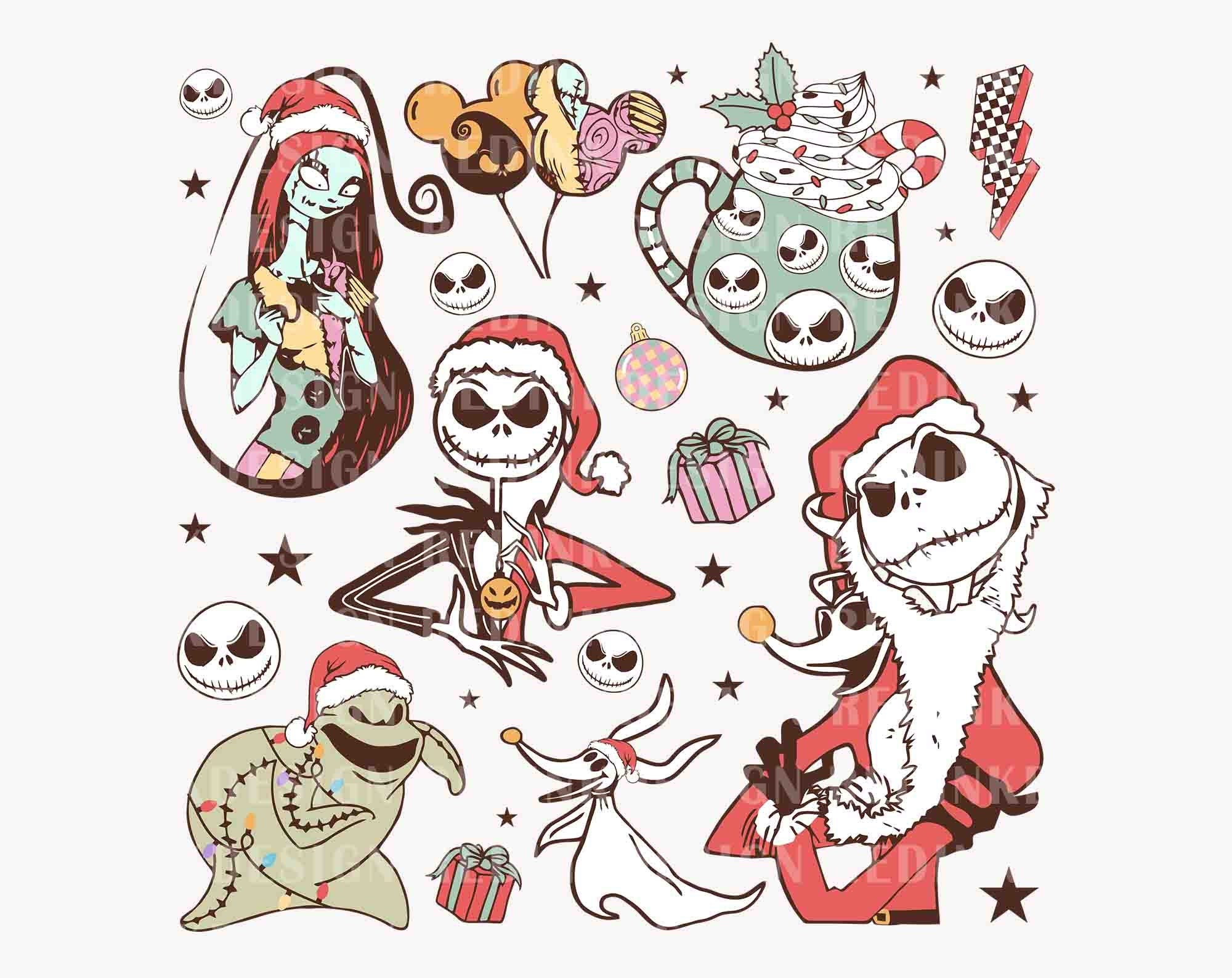 Retro Christmas Nightmare SVG, Merry Christmas Svg, Xmas Holiday Svg, Santa Hat Svg, Santa Hat Svg, Christmas Doodle Svg , Digital Download