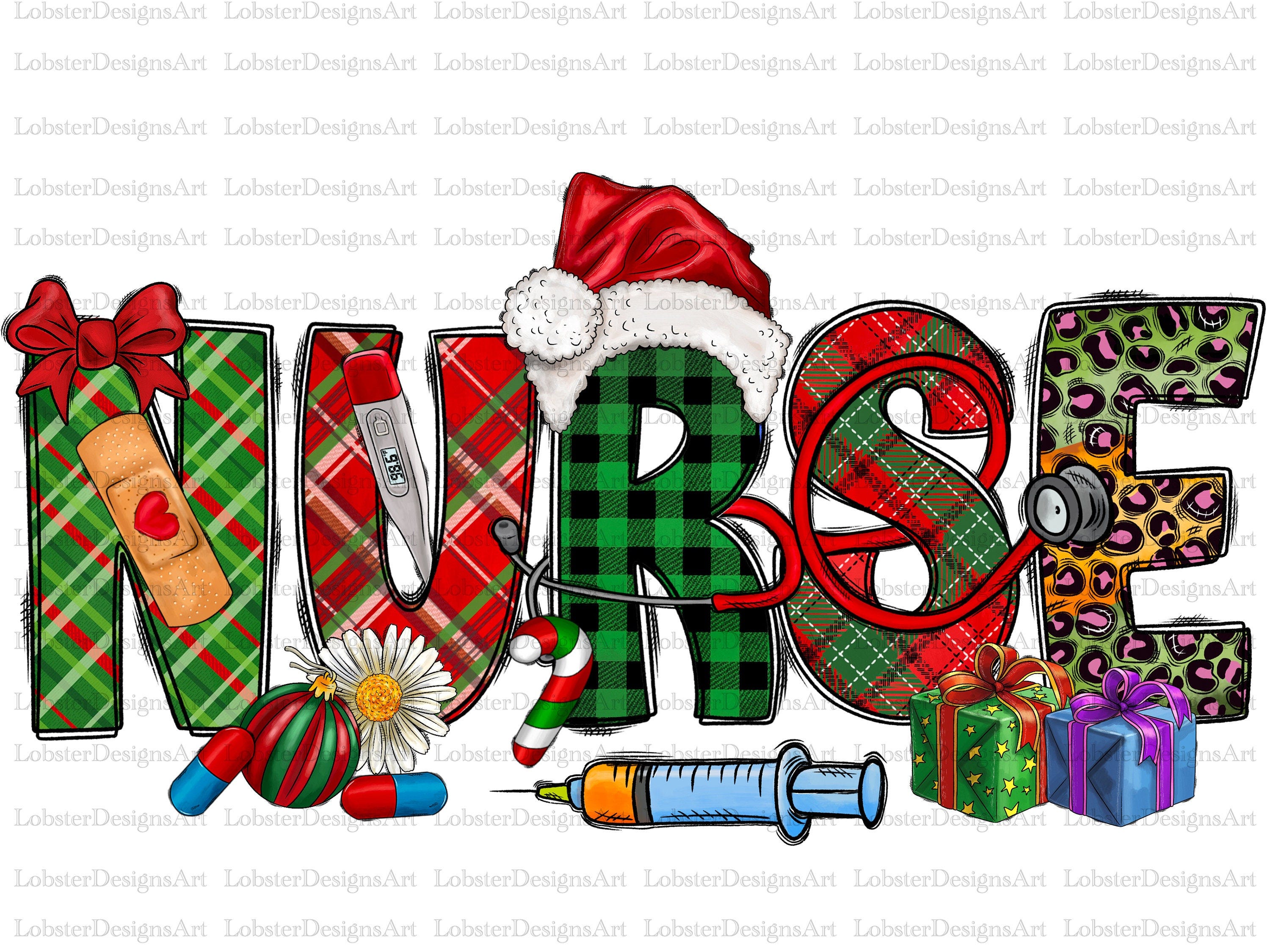 Nurse Christmas png, Merry Christmas, Nurse Png, Nurse Design, Stethoscope Png, sublimation design,Christmas sublimation designs digital