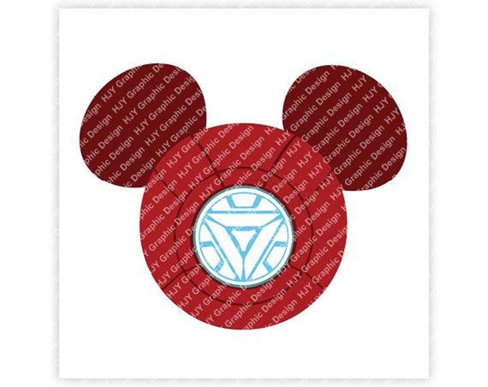 Marvel, Avengers, Iron Man, Super Hero, Mickey, Mouse, Head, Icon, Ears, Digital, Download, TShirt, Cut File, SVG, Iron on, Transfer