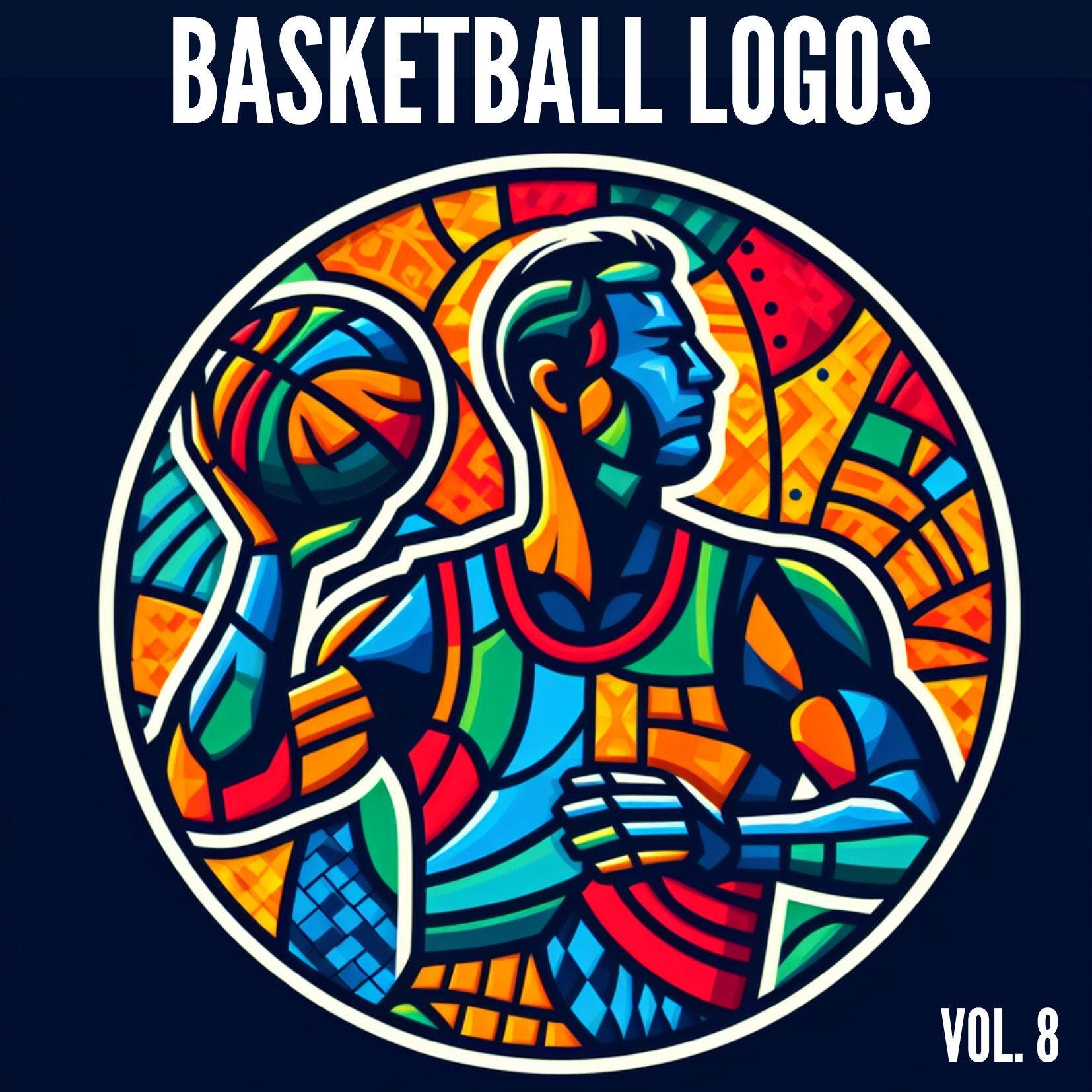 80+ Basketball Logo Designs Vol. 8 | Bundle | Free Commercial Use | Basketball JPG | Instant Download