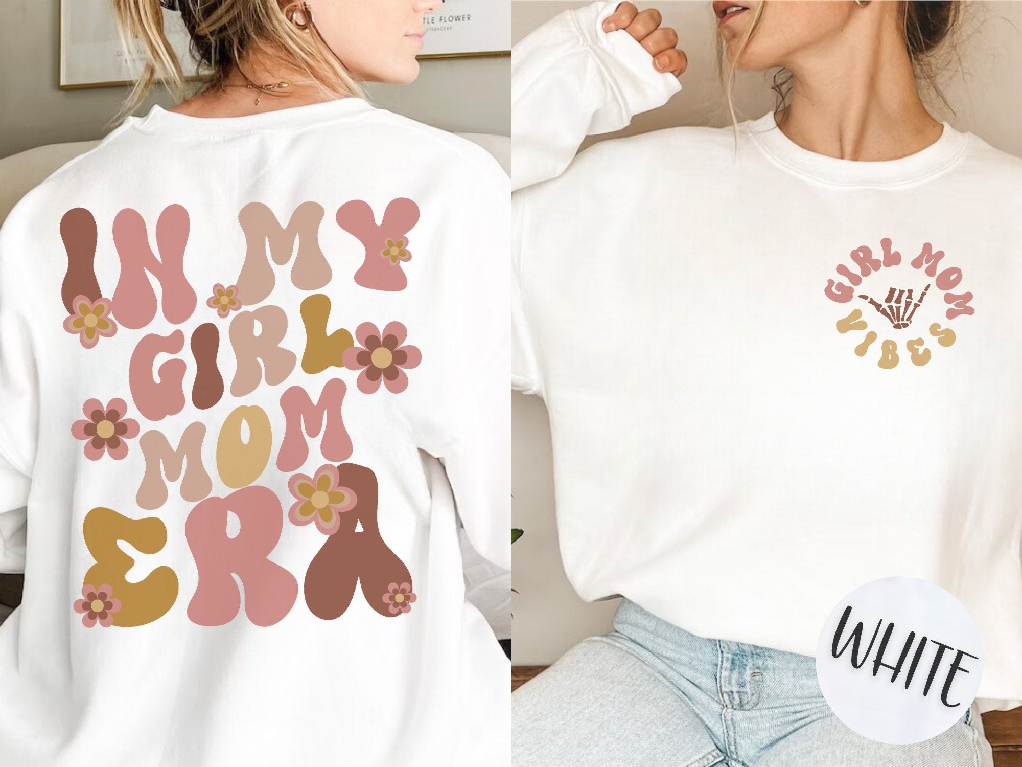 In My Girl Mom Era Sweatshirt, In my girl mom era shirt crewneck shirt girl mom mamma mom gift, Girl Mom Shirt,New Mom Gift,Baby Shower Gift