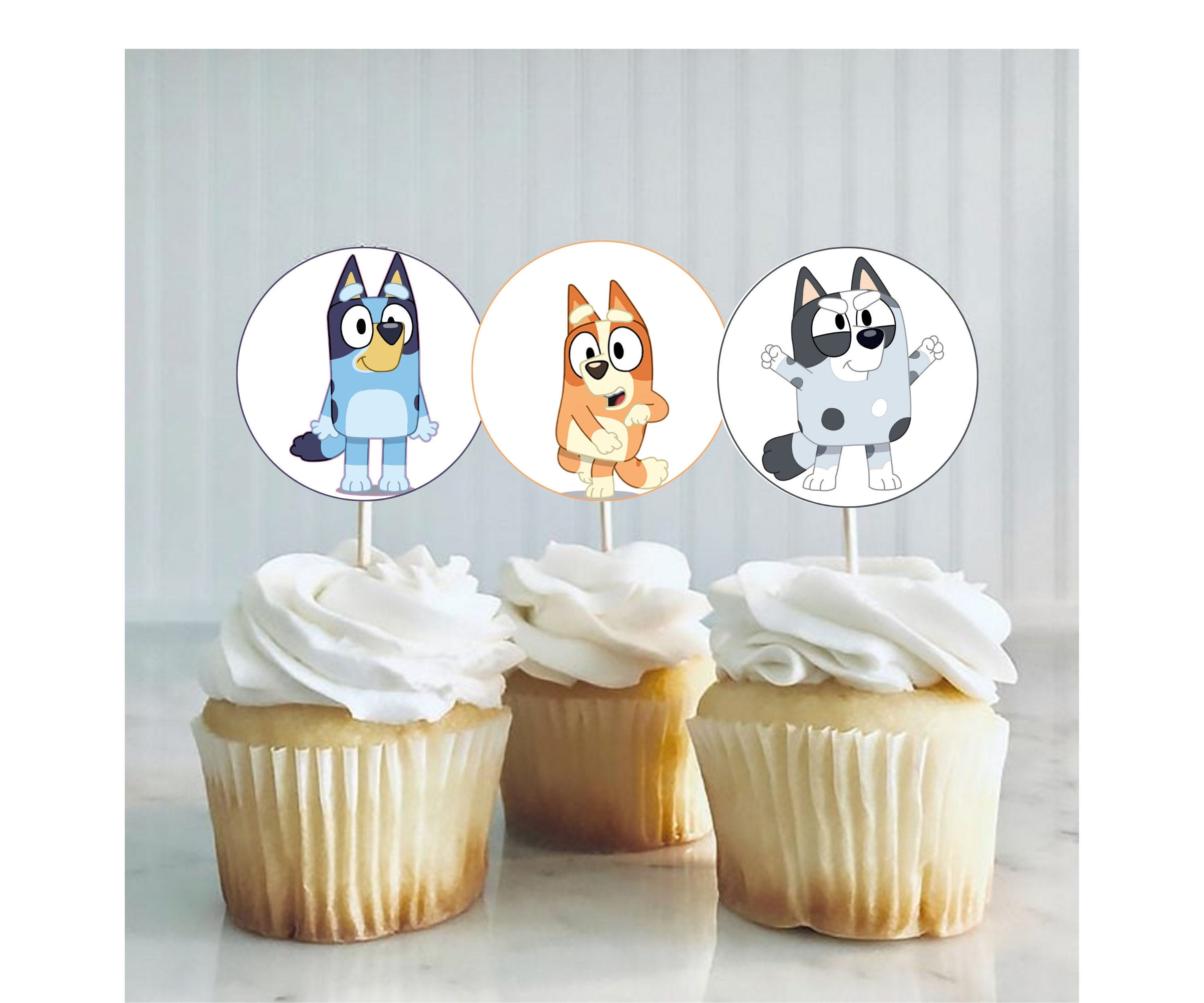 Bluey Cupcake Toppers Digital File/ Printable