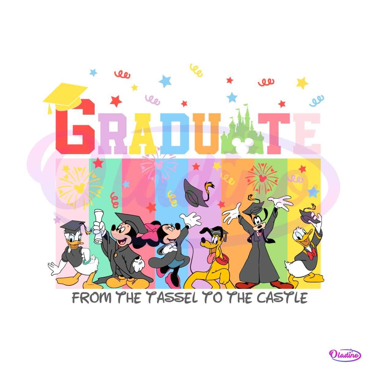 Graduate From The Tassel To The Castle Disney Friends SVG