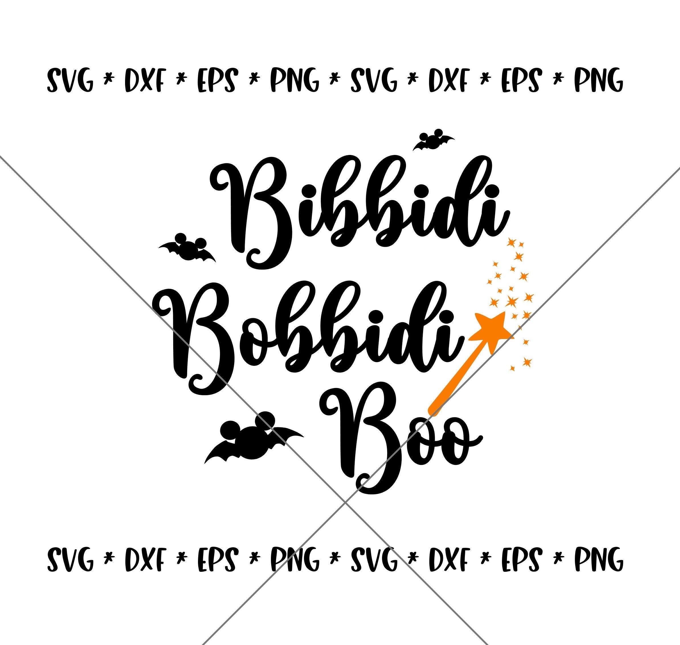 SALE!! Halloween Bibbidi Boo Mouse SVG Disney svgs DXF eps png Instant Download File Mickey Disney World Family Trip svg Silhouette--H13